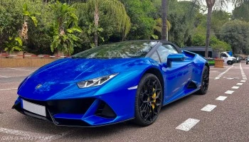 rent huracan evo spider in monaco