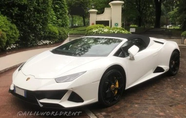 huracan evo spider for rent in spain