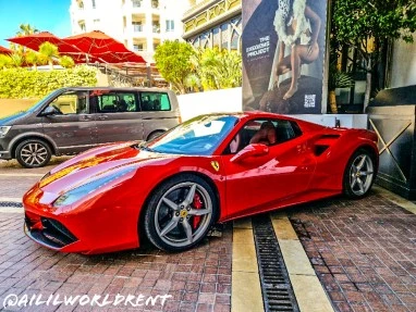 hirerent ferrari 488 spider in europe florence milan rome sorrento naples monaco