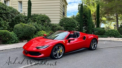 ferrari 296 gts with open hard top
