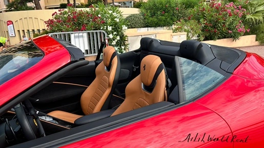 lferrari roma spider with open roof