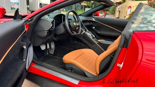steering wheel of ferrari roma spider