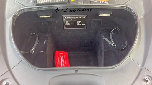 trunk of ferrari f8 spider is 200 litres