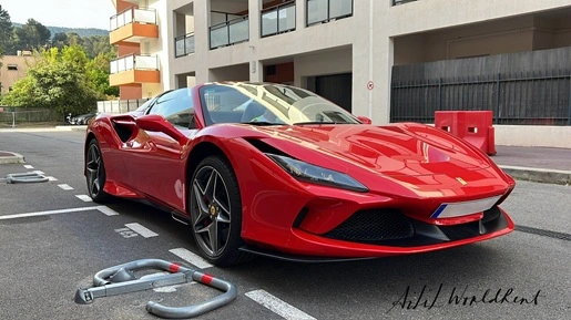 ferrari f8 spider deivered to client in nice france