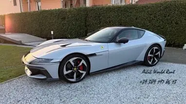 ferrari f8 tributo spider in red color for rent in monaco nice cannes florence saint tropez