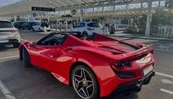 ferrari f8 spider cabrio delivered to nice airport cote dazur