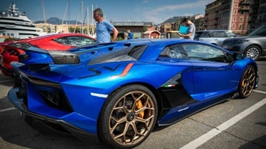 lamborghini aventador svj delivered to nice porte lympia
