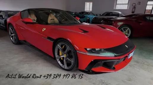 ferrari 12cilindri red rent in monte-carlo monaco