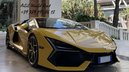 lamborghini revuelto parked in front of monte carlo bay hotel