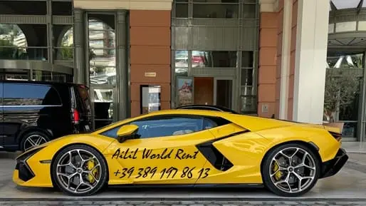 yellow lamborghini revuelto delivered to monte carlo bay hotel
